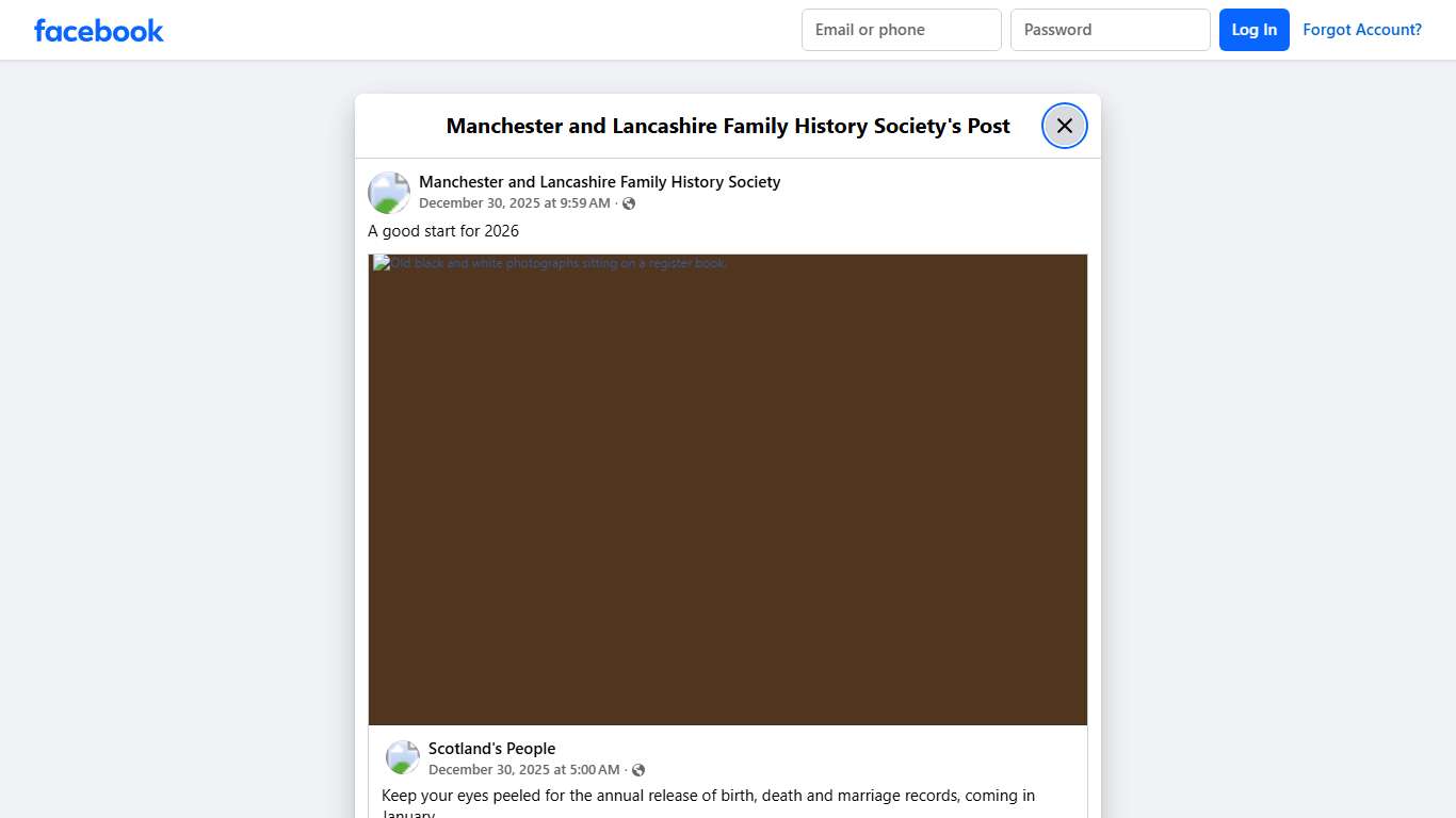 A good... - Manchester and Lancashire Family History Society Facebook